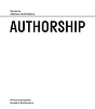Authorship Â€“ Discourse, A Series On Architecture - Preview