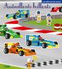 Autocollants Brillants ; Les Véhicules De Course - Preview