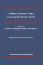 Automated Deduction - A Basis For Applications Volume I Foundations - Calculi And Methods Volume Ii Systems And Implementation Techniques Volume Iii A - Preview