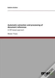 Capa do artigo Automatic Extraction And Processing Of Document References