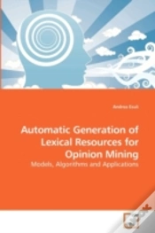 Capa do artigo Automatic Generation Of Lexical Resource