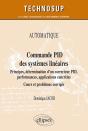 Automatique ; Commande Pid Des Systèmes Linéaires ; Cours Et Problèmes Corrigé (Édition 2018) - Preview