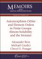 Automorphism Orbits And Element Orders In Finite Groups: Almost-Solubility And The Monster - Preview