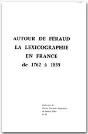 Autour De Feraud ; La Lexicographie En France De 1762 A 1835 - Preview