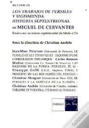 Capa do artigo Autour De Los Trabajos De Persiles Y Sigismunda ; Historia Septentrional De Miguel De Cervantes