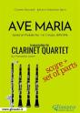 Ave Maria (Gounod) - Clarinet Quartet Score & Parts - Preview