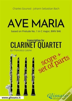 Capa do artigo Ave Maria (Gounod) - Clarinet Quartet Score & Parts
