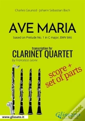 Capa do artigo Ave Maria (Gounod) - Clarinet Quartet Score & Parts