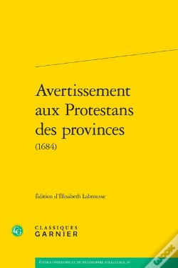 Capa do artigo Avertissement Aux Protestans Des Provinces (1684)