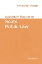 Avizandum Statutes On Scots Public Law - Preview