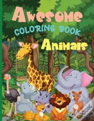 Awesome Animals Coloring Book