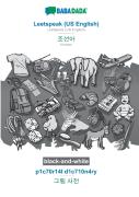 Babadada Black-And-White, Leetspeak (Us English) - Korean (In Hangul Script), P1c70r14l D1c710n4ry - Visual Dictionary (In Hangul Script)