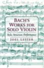 Bach'S Works For Solo Violin - Preview