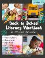 Back To School Literacy Workbook - Fall Themed | Digital Format Included - Preview