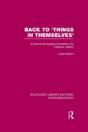Back To 'Things In Themselves' - Preview
