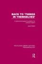 Back To 'Things In Themselves' - Preview