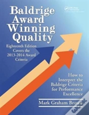 Capa do artigo Baldrige Award Winning Quality