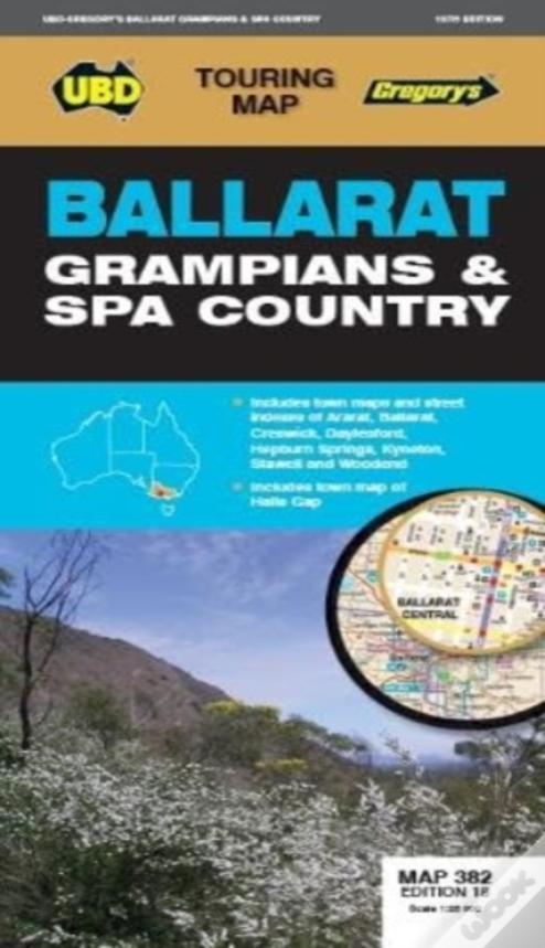 Ballarat Grampians & Spa Country Map 382 18th