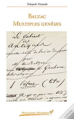 Capa do artigo Balzac. Multiples Genèses