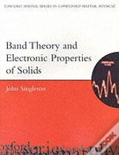 Band Theory And Electronic Properties Of Solids