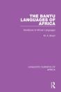 Bantu Languages Of Africa - Preview