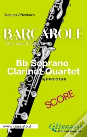 Capa do artigo Barcarole -  Soprano Clarinet Quartet (Score)
