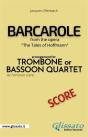 Barcarole - Trombone Or Bassoon Quartet (Score) - Preview