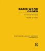 Basic Word Order (Rle Linguistics B: Grammar) - Preview