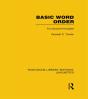 Basic Word Order (Rle Linguistics B: Grammar) - Preview