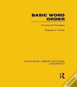 Capa do artigo Basic Word Order (Rle Linguistics B: Grammar)