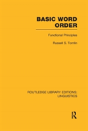 Basic Word Order (Rle Linguistics B: Grammar) - Preview