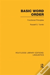 Capa do artigo Basic Word Order (Rle Linguistics B: Grammar)