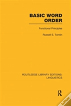 Capa do artigo Basic Word Order (Rle Linguistics B: Grammar)