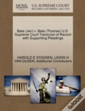 Bata (Jan) V. Bata (Thomas) U.S. Supreme Court Transcript Of Record With Supporting Pleadings