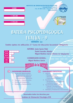 Capa do artigo Batería Psicopedagógica Evalúa 9 Versión 3.0
