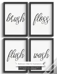 Bathroom Wall Art Illustrations