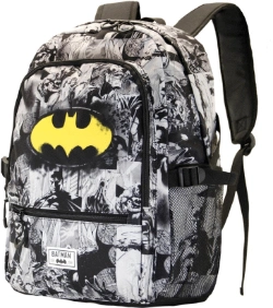 Capa do artigo Batman B/N Mochila Fight HS FAN, Cinza