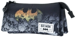 Capa do artigo Batman Skulls Estojo Triplo HS, Preta