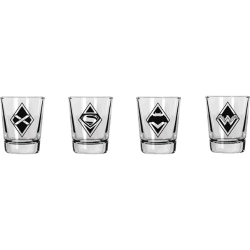 Capa do artigo Batman v Superman Shotglass 4-Pack Logos