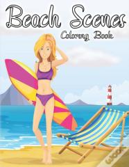 Beach Scenes Coloring Book.