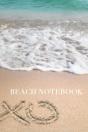 Beach Xoxo Blank Cream Color  Page Refection Notebook - Preview