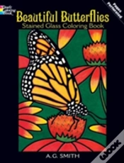 Capa do artigo Beautiful Butterflies Stained Glass Coloring Book