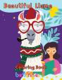 Beautiful   Llama Coloring Book   Beginners - Preview