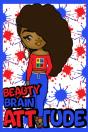 Beauty, Brain & Attitude Lined Journal - Preview