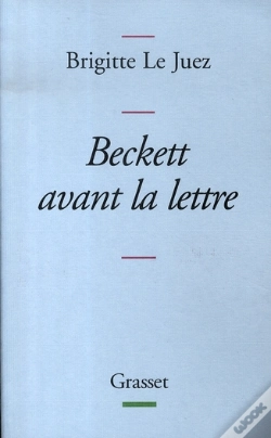 Capa do artigo Beckett Avant La Lettre