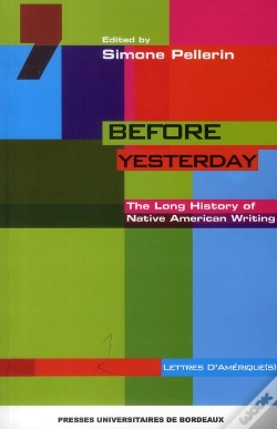 Capa do artigo Before Yesterday ; The Long History Of Native American Writing