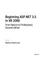 Beginning Asp.Net 3.5 In Vb 2008 - Preview