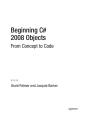 Beginning C# 2008 Objects - Preview