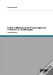 Capa do artigo Begriff Und Bedeutung Des Preismanagements Im Rahmen Des Marketing Mix