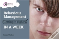 Capa do artigo Behaviour Management: Getting It Right In A Week